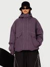 Veste de neige utilitaire réfléchissante UrbanCraft pour femme – Coupe streetwear