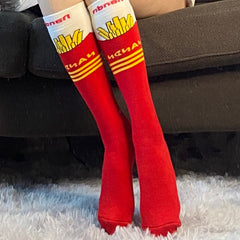 Chaussettes de ski et de snowboard longues unisexes en laine thermique Nandn City Escape