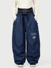 Pantalon de ski cargo utilitaire Camden Punk Rivet Street pour femme – Coupe ample et décontractée