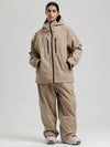Combinaisons de ski Gsou Snow pour femmes, résistantes, isolées et coupe-vent, style montagne pro.