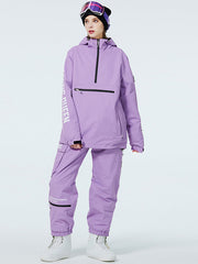 Combinaisons de ski anorak à demi-zip WinterPeak SnowGuard pour femmes