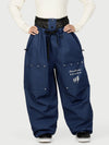 Pantalon de ski cargo utilitaire Camden Punk Rivet Street pour femme – Coupe ample et décontractée
