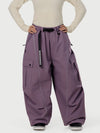 Pantalon de neige extra ample avec poches cargo réfléchissantes Wild Motion pour femme