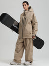 Combinaisons de ski Gsou Snow pour femmes, résistantes, isolées et coupe-vent, style montagne pro.