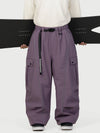 Pantalon de neige extra ample Wild Motion pour homme, avec poches cargo réfléchissantes.