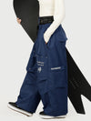 Pantalon de ski cargo utilitaire Camden Punk Rivet Street pour femme – Coupe ample et décontractée