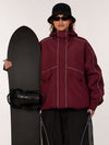 Veste de neige utilitaire réfléchissante UrbanCraft pour femme – Coupe streetwear