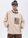 Veste polaire chaude zippée intégrale en fausse fourrure sherpa pour femme, idéale pour la montagne