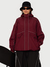 Veste de neige utilitaire réfléchissante UrbanCraft pour femme – Coupe streetwear