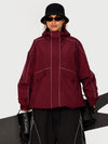 Veste de neige utilitaire réfléchissante UrbanCraft pour femme – Coupe streetwear