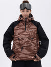 Veste de snowboard bomber camouflage Mountain Freestyle pour femme avec poche cargo