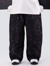 Pantalon de ski ample léopard double genou pour homme