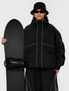 Veste de neige utilitaire réfléchissante UrbanCraft pour femme – Coupe streetwear