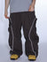 Pantalon de ski cargo ample réfléchissant à bord lumineux Gsou Snow pour homme