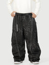Pantalon de neige extra ample Wild Motion pour homme, avec poches cargo réfléchissantes.