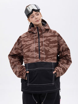 Veste de snowboard camouflage à enfiler pour femme, style montagne toutes saisons, Streetstorm