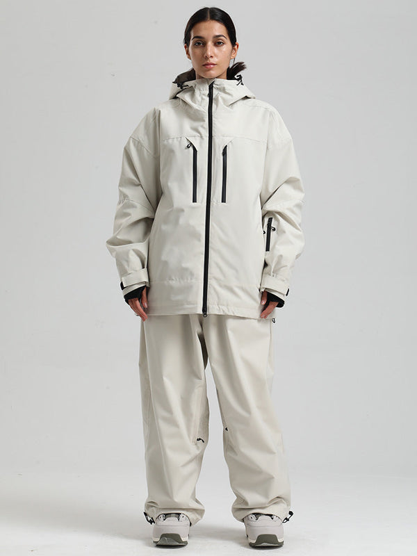 Combinaisons de ski Gsou Snow pour femmes, résistantes, isolées et coupe-vent, style montagne pro.