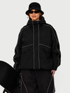 Veste de neige utilitaire réfléchissante UrbanCraft pour femme – Coupe streetwear