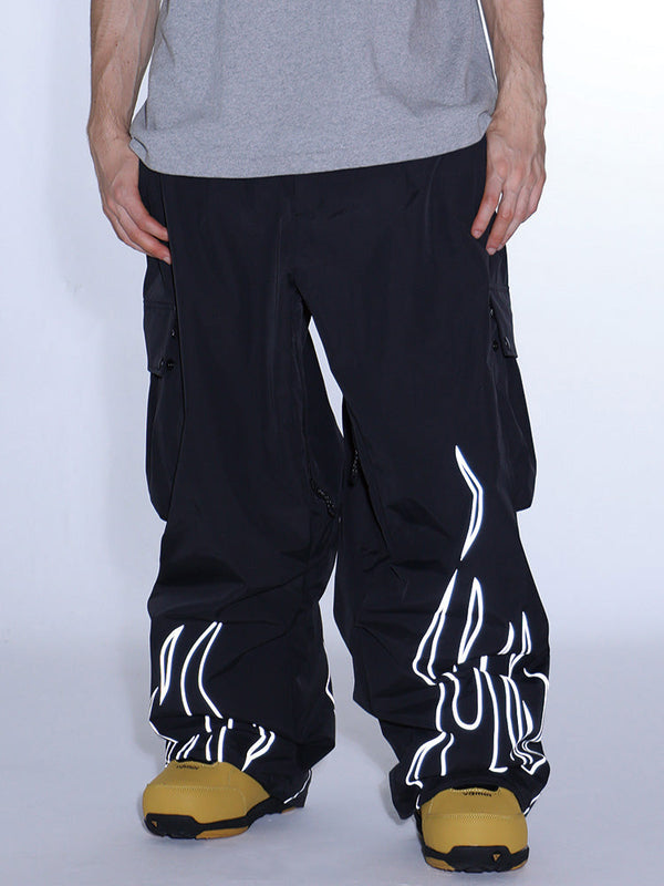 Pantalon de ski cargo réfléchissant Gsou Snow Furious Spark pour homme