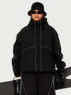 Veste de neige utilitaire réfléchissante UrbanCraft pour femme – Coupe streetwear