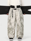 Pantalon de neige ample OG pour homme, style urbain, inspiré des vêtements de travail, avec rivets apparents et coupe large.