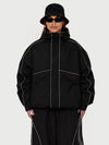 Veste de neige utilitaire réfléchissante UrbanCraft pour femme – Coupe streetwear
