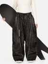 Pantalon de neige extra ample avec poches cargo réfléchissantes Wild Motion pour femme