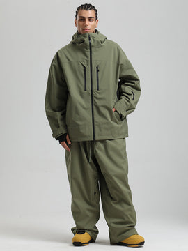 Combinaisons de ski Gsou Snow pour hommes, résistantes, isolées et coupe-vent.