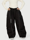 Pantalon de neige extra ample avec poches cargo réfléchissantes Wild Motion pour femme