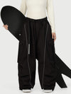 Pantalon de neige extra ample avec poches cargo réfléchissantes Wild Motion pour femme