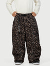 Pantalon de neige extra ample Wild Motion pour homme, avec poches cargo réfléchissantes.