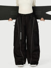 Pantalon de neige extra ample avec poches cargo réfléchissantes Wild Motion pour femme