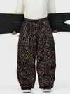Pantalon de neige extra ample Wild Motion pour homme, avec poches cargo réfléchissantes.