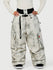 Pantalon de neige cargo ample et fonctionnel pour femme, avec ceinture utilitaire et poches multiples