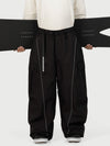 Pantalon de neige extra ample Wild Motion pour homme, avec poches cargo réfléchissantes.