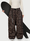Pantalon de neige extra ample avec poches cargo réfléchissantes Wild Motion pour femme