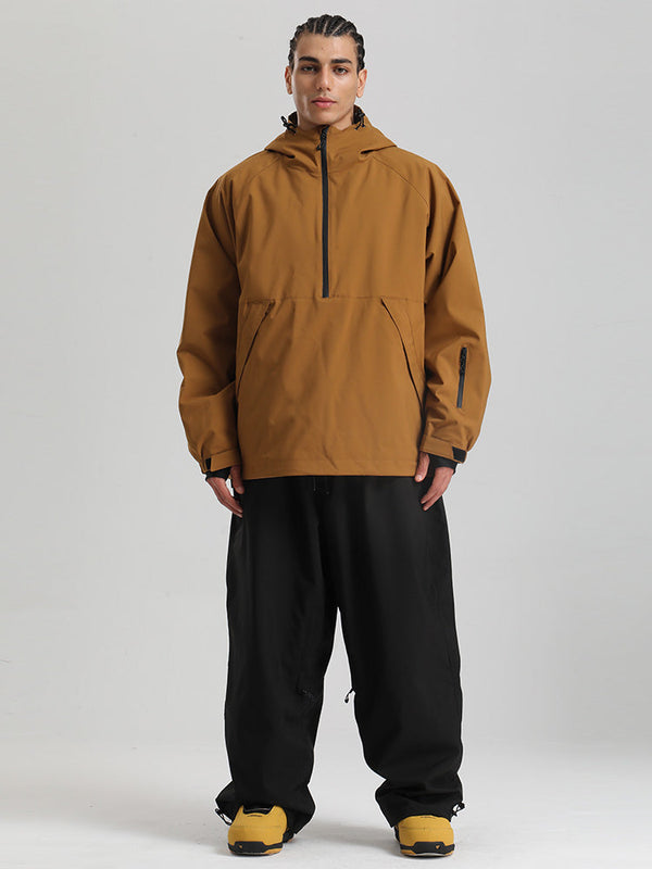 Combinaisons de snowboard anorak Gsou Snow pour hommes, résistantes et au style urbain.