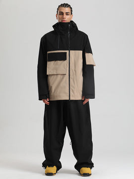 Combinaisons de snowboard cargo hybrides Gsou Snow Terrain Flow FlexZip pour hommes