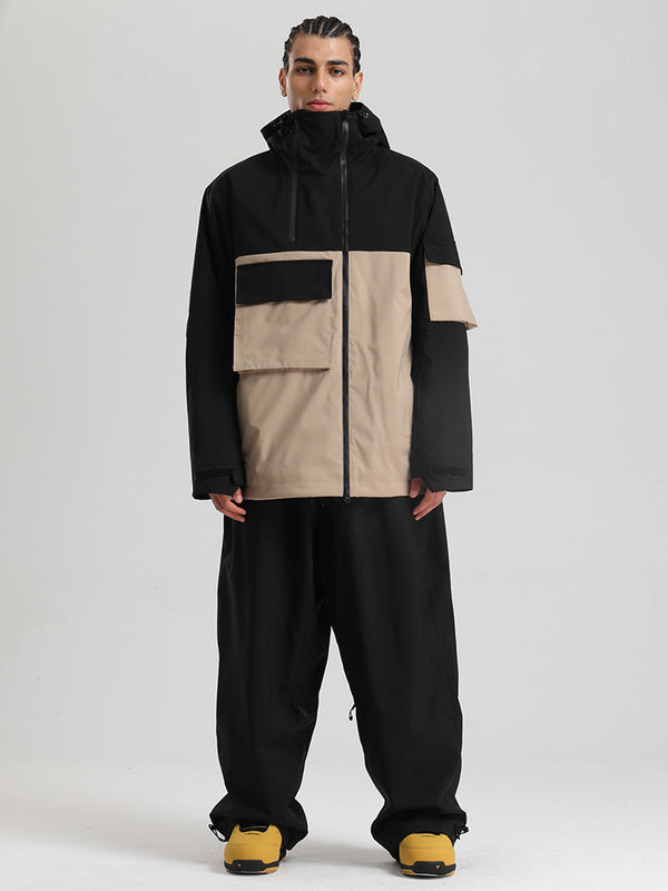 Combinaisons de snowboard cargo hybrides Gsou Snow Terrain Flow FlexZip pour hommes