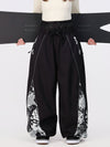 Pantalon de jogging ample pour femme, style jogging, avec empiècements et bandes réfléchissantes, style graffiti, couleur Hyper Flux.