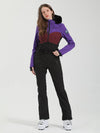Combinaison de ski une pièce Gsou Snow Chic Iconic à bordure en fausse fourrure pour femme