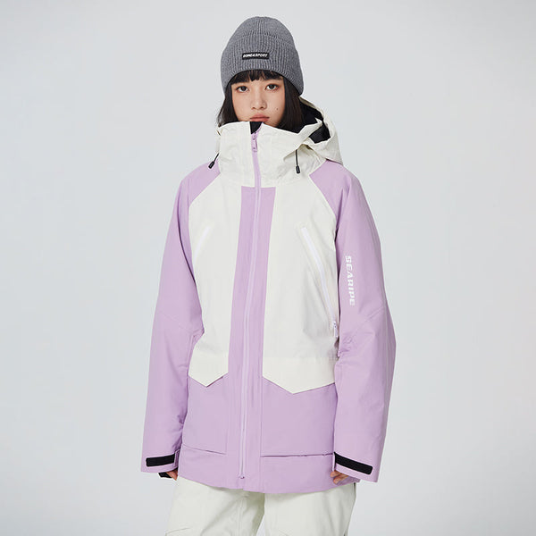Veste de snowboard Searipe SnowMaster Color Block pour femme
