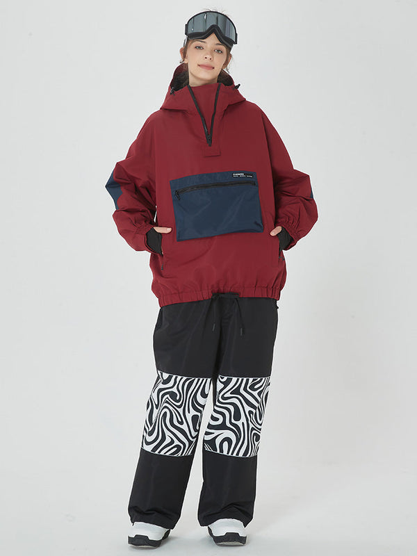 Combinaison de snowboard ample d'hiver pour femme, veste et pantalon de ski Prime Bomber