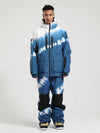 Ensemble veste de ski cargo et salopette Gsou Snow Winter Ranger pour homme