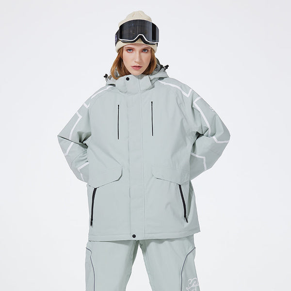 Veste de ski SpeedPanda Mountain unisexe SnowElite Adventure pour femme