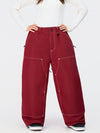 Pantalon de snowboard UrbanCraft Utility Freeride Baggy pour femme avec empiècements renforcés