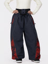 Pantalon de jogging ample pour femme, style jogging, avec empiècements et bandes réfléchissantes, style graffiti, couleur Hyper Flux.