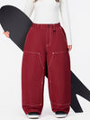 Pantalon de snowboard UrbanCraft Utility Freeride Baggy pour femme avec empiècements renforcés