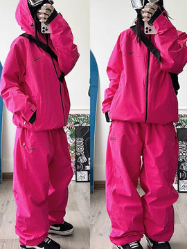 Combinaisons de ski deux pièces imperméables John Snow pour hommes, adaptées à tous les temps et aux sports de plein air.