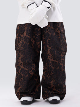 Pantalon de snowboard ample léopard Mountain Chill Freestyle Prime pour femme